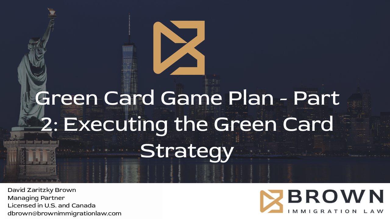 Green Card Game Plan Part 2 Thumbnail